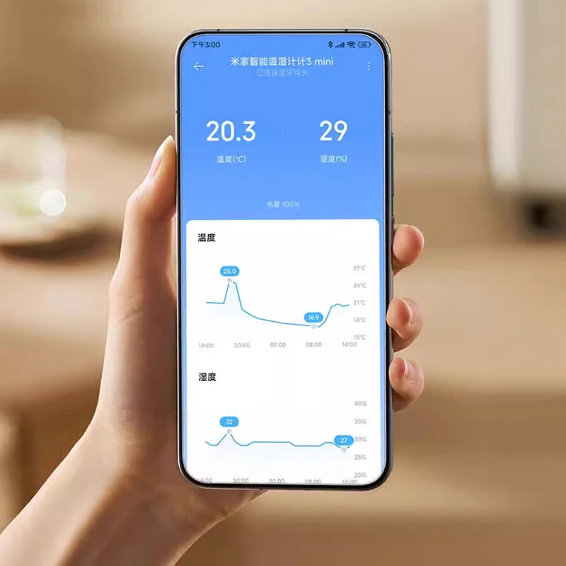 XIAOMI Mijia الذكية مستشعر درجة الحرارة والرطوبة 3 بلوتوث صغير الكهربائية الرقمية الرطوبة مقياس الرطوبة العمل لتطبيق Mi Home