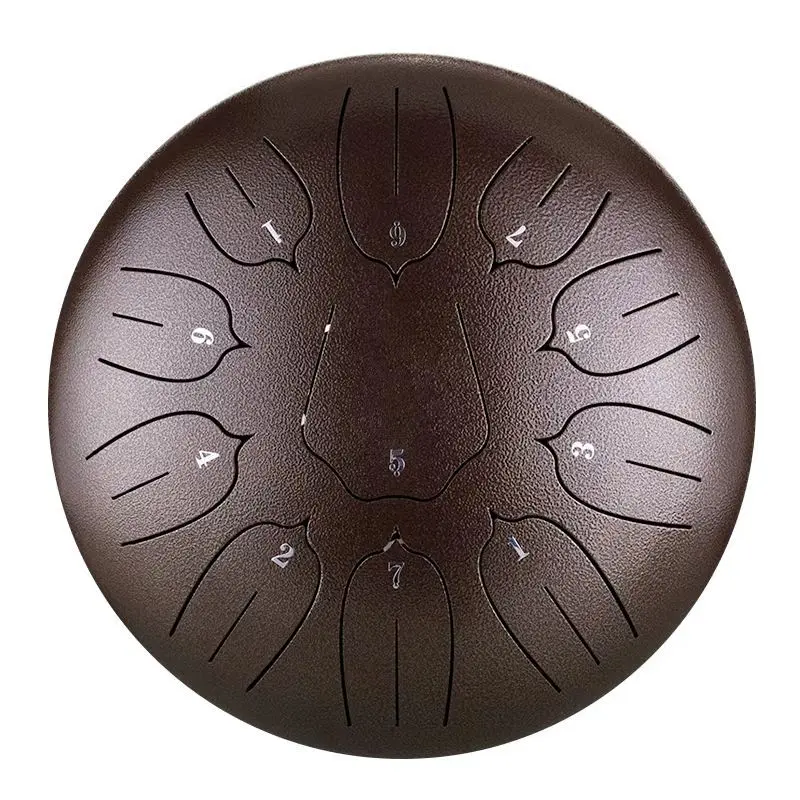 Sound Healing Tools-10 Inch 11 Tone Steel Tongue Drum for Yoga and Meditation Hand Drum Percussion Musical Instrument  Best Gift