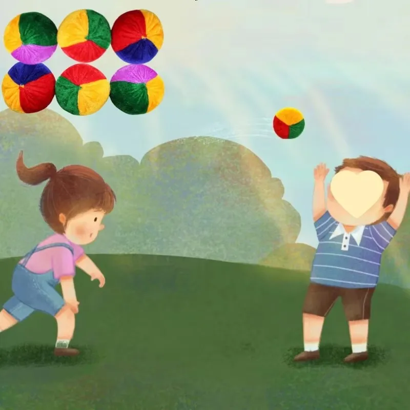 Zabawna gra w rzucanie workami z piaskiem Mini worki z piaskiem z łusek ryżowych i piłki Zawody dla dzieci w przedszkolu Zabawki sportowe na świeżym powietrzu