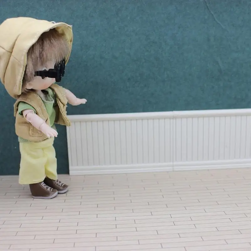 K8GF تعليمية House Wainscot Miniatures Zakka Toy Play Play Model Wainscot Model Size Mini Size #4