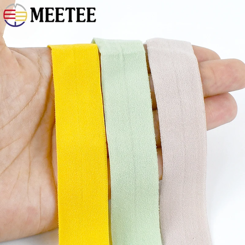 20/50/100 متر 2 سنتيمتر الأربطة المطاطية الملونة أضعاف أكثر من شريط مرن الملابس الداخلية الكتف الصدرية حزام الملابس المطاطية حبل الخياطة اكسسوارات