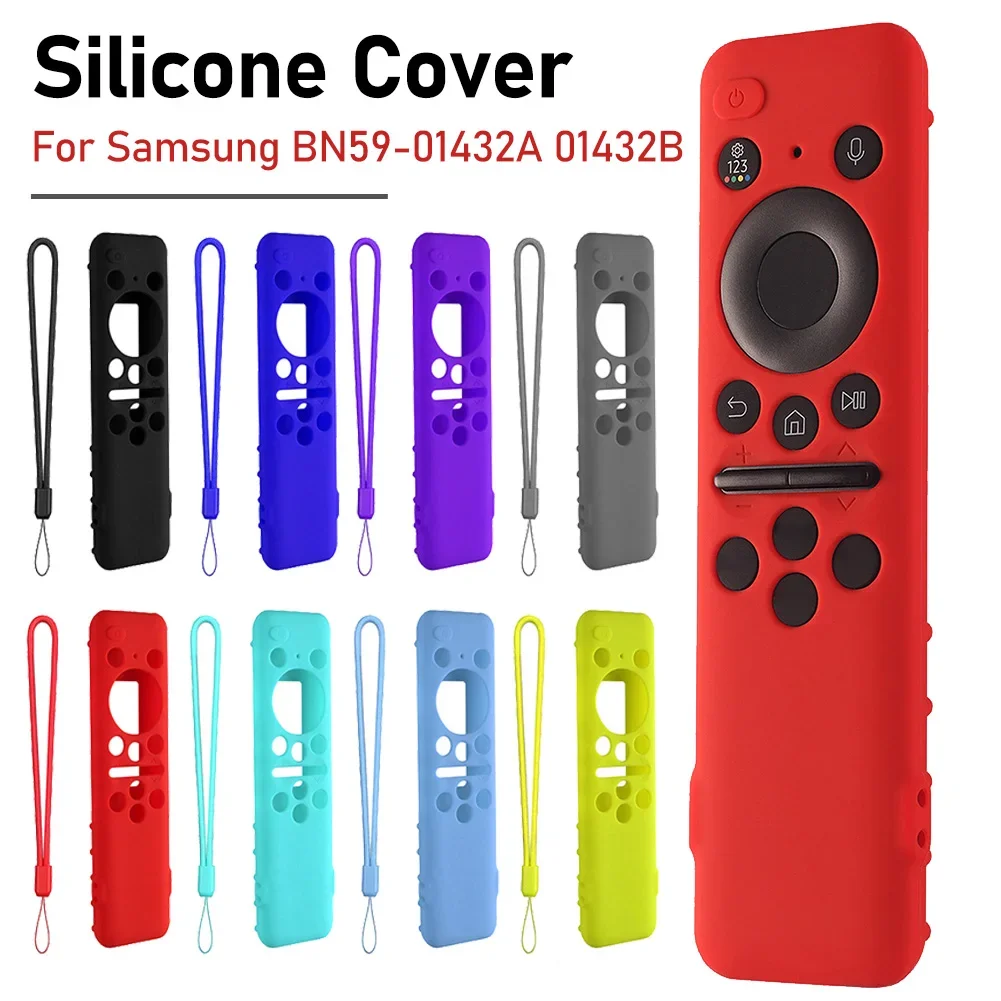 Silicone Case TV Remote Control Protector Case Cover For Samsung TV BN59-01432A 01432B Remote Control Protective Cover ﻿