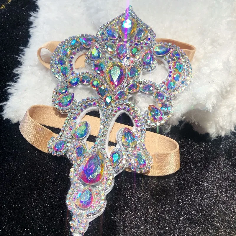 Customized Belly Dancewear Oriental Dance Costumes Performance Leg Rings Bracelets Arm Rings Handmade Heavy Duty Elastic