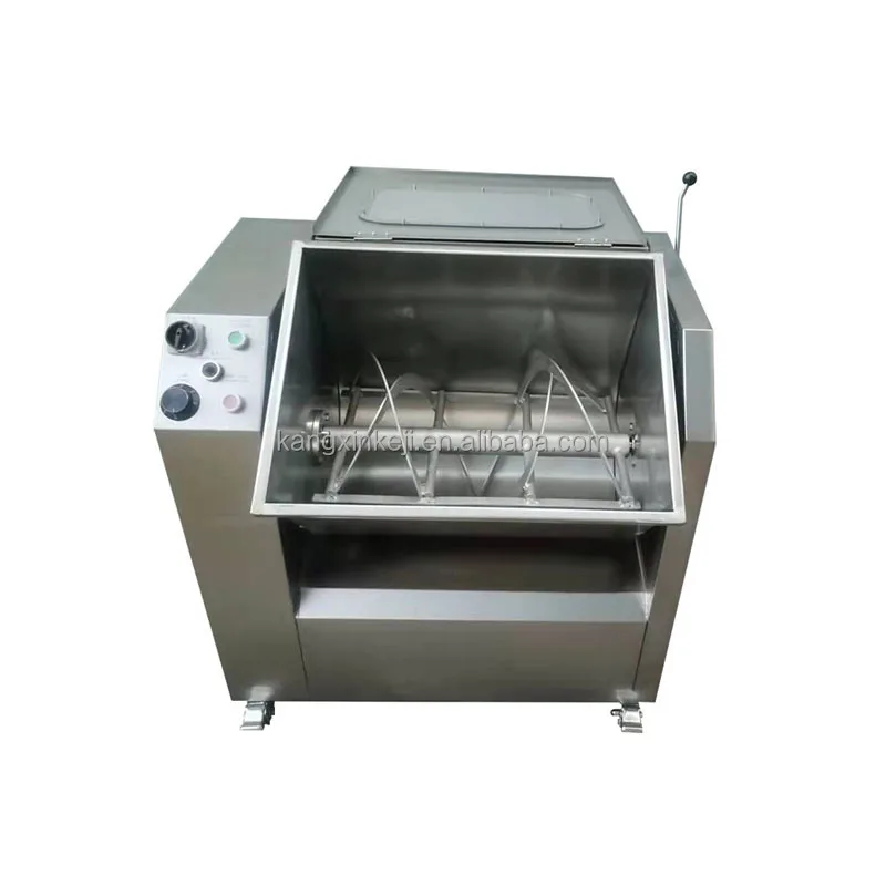 Device 100 Kg Mixer Machine Hot Noodle Bread Meat Flour Spiral Dough Mixing Kneader
