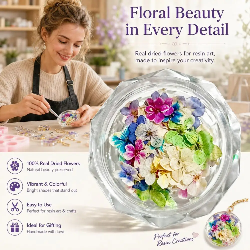 Getrocknete Blumenmaterialien für Nägel, romantische Monet-Garten-Farbpalette, lebendige Accessoires, Wildblumen-Nagelkunst-Dekorationen, Werkzeuge – Detail 8
