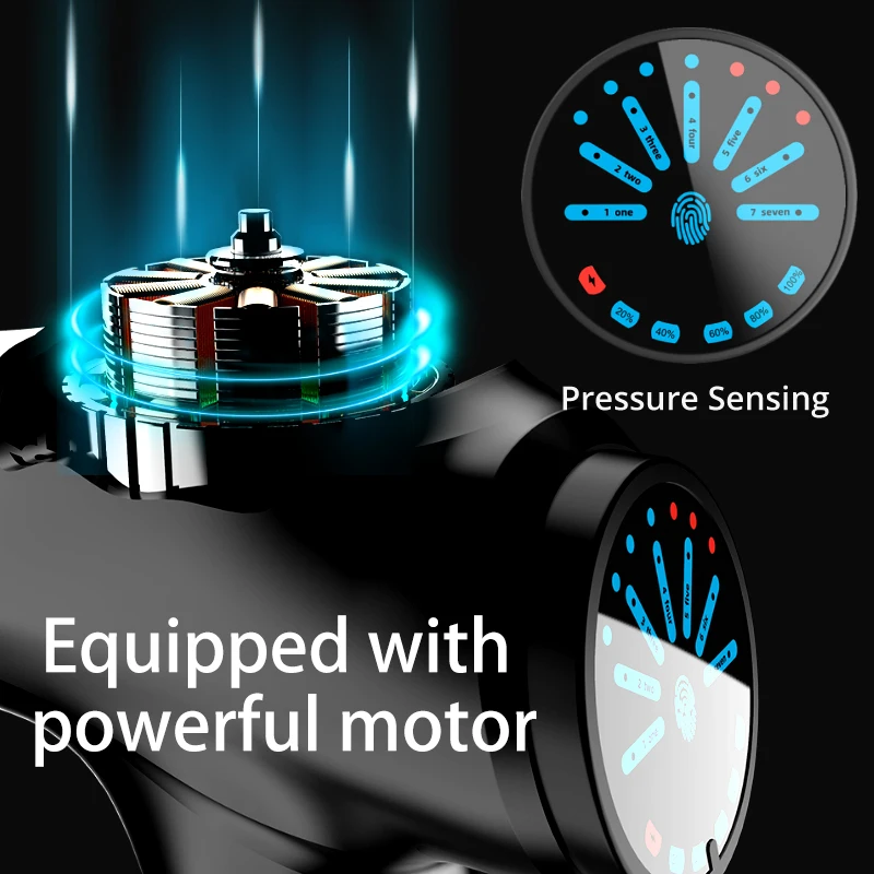 4800mAh Gun Massager with 30 Speed Low Sound Brushless Motor Muscle Massage Gun Machine for Body Application