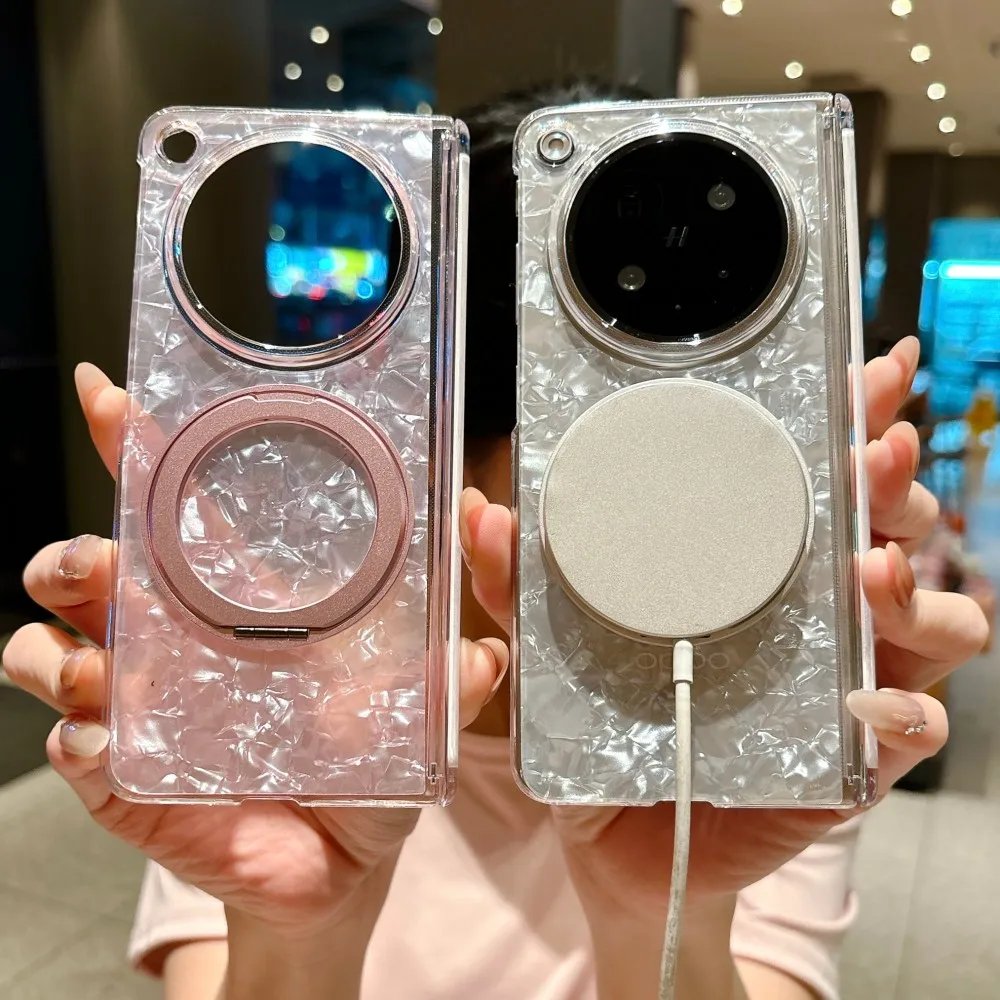 

Rotating Bracket For OPPO Find N6 Phone Case Magnetic Hinge Protective PC Hard Shell (Only Back Cover)