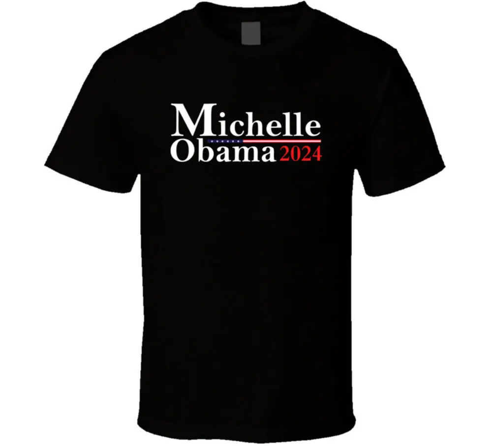 Michelle Obama For President 2024 T Shirt  Tees Cotton Luxury brand vintage oversized