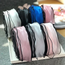 Chainho,Gauze Ribbon,Solid Color,Double Layer,DIY Handmade Bow Tie Materials,Width:55mm,Lenght:3 Specification,SD19