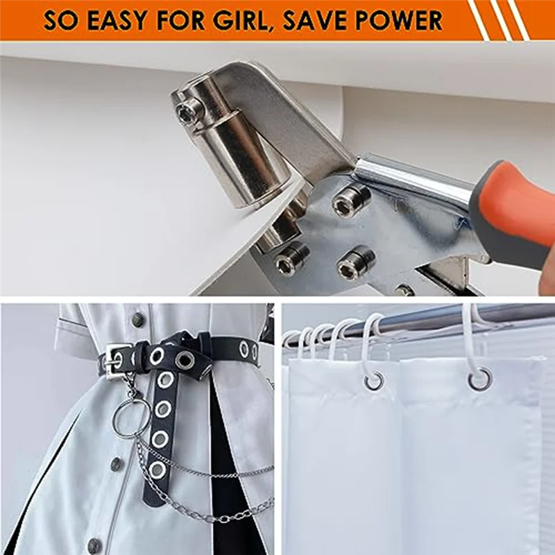 

Набор инструментов для люверсов 2025+, сверхмощные плоскогубцы для дырокола с 500 втулками, дырокол для петель и пробойников для тканевых брезентами