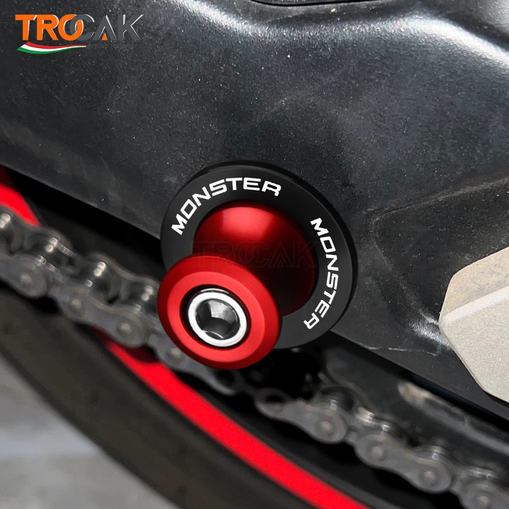 Für DUCATI MONSTER 695 696 796 797 821 Monster 1200 S R Motorrad Schwingständer Schraube Schwingarm Spulen Slider 6MM