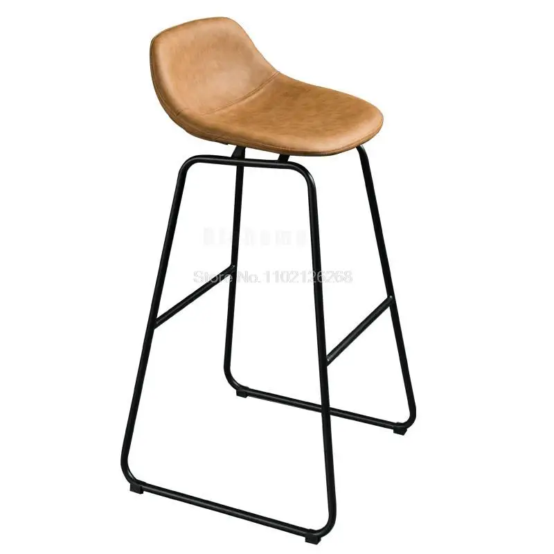 Nordic Bar Chair Backrest Bar Table Furniture for Home Kitchen Chair High Stool Clothing Store Photo Stool Bar Stool Bar Chairs