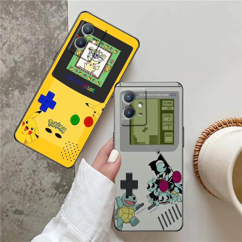 Game-Boy Color-P-Pokemon Phone Case For VIVO Y97 Y93 Y91 Y78 Y77 Y76 Y75 Y72 Y55 Y53 Y52 Y52S Y51 Y51S Y50 Y35 Y20 Case Funda