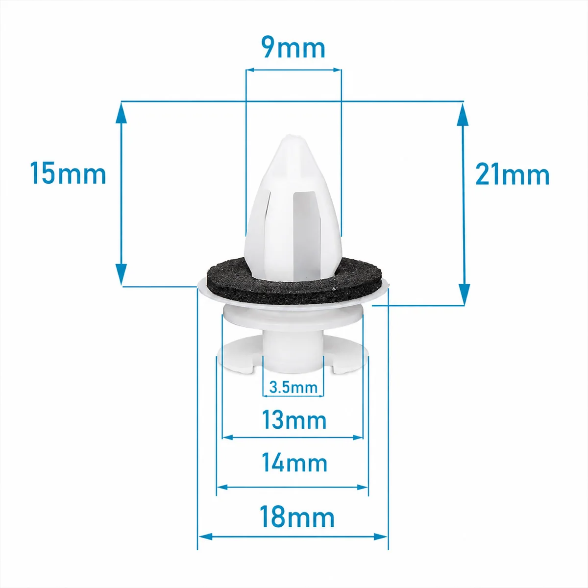 Lanke 20/50/100PCS Universal Auto Fastener Clip Door Plate Decoration Bumper Interior Trim Fixing Rivet For Bmw E36 E34 E46 MINI