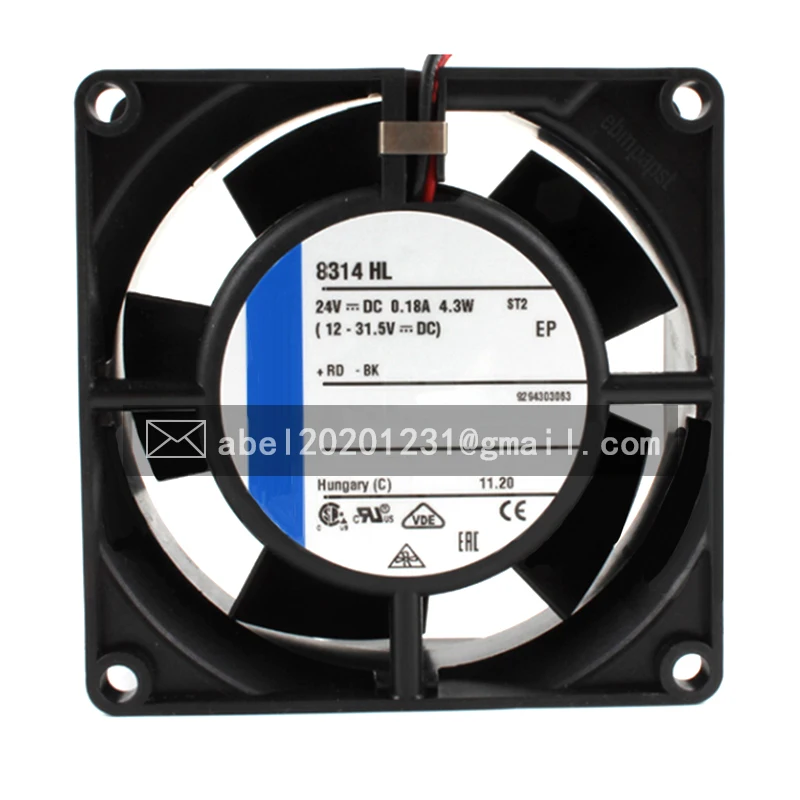 BRAND NEW ORIGINAL 8314HL 8314 HL DC 24V COOLING FAN 8032 8CM 80*80*32MM