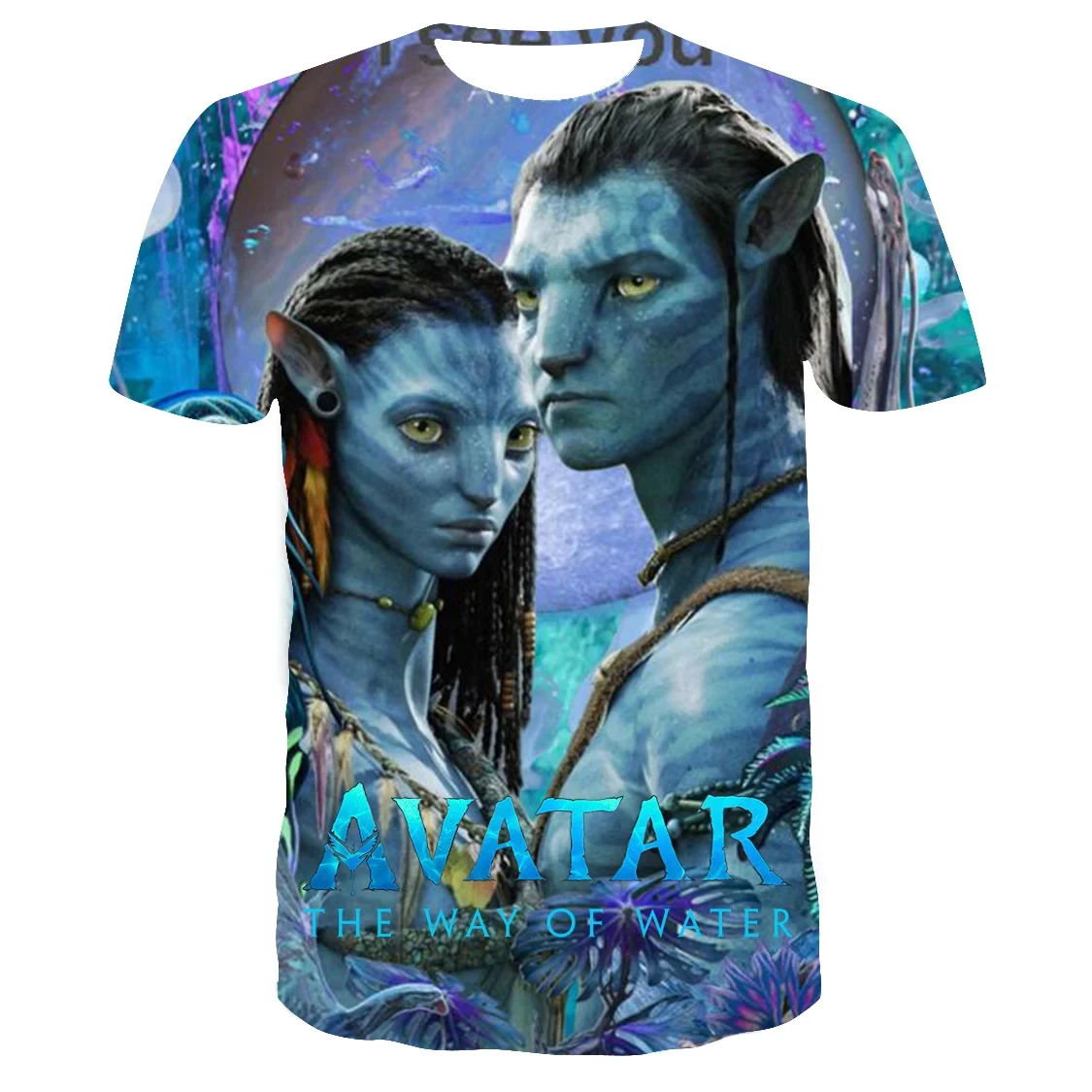 Miniso Avatar The Way of Water 3D Casual Wear and Printing Men Women's Fashion Oversized T-Shirts Kids Boys Girls T-Shirts Tops