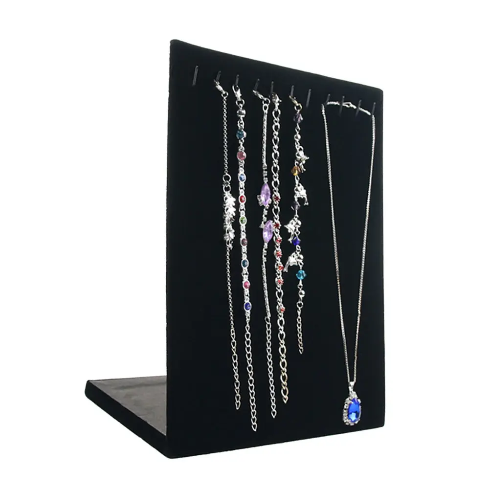 

Necklace Showcase Display Stand Sturdy Paperboard Fabric Surface Easy Access Organized Jewelry Holder for Personal Collection