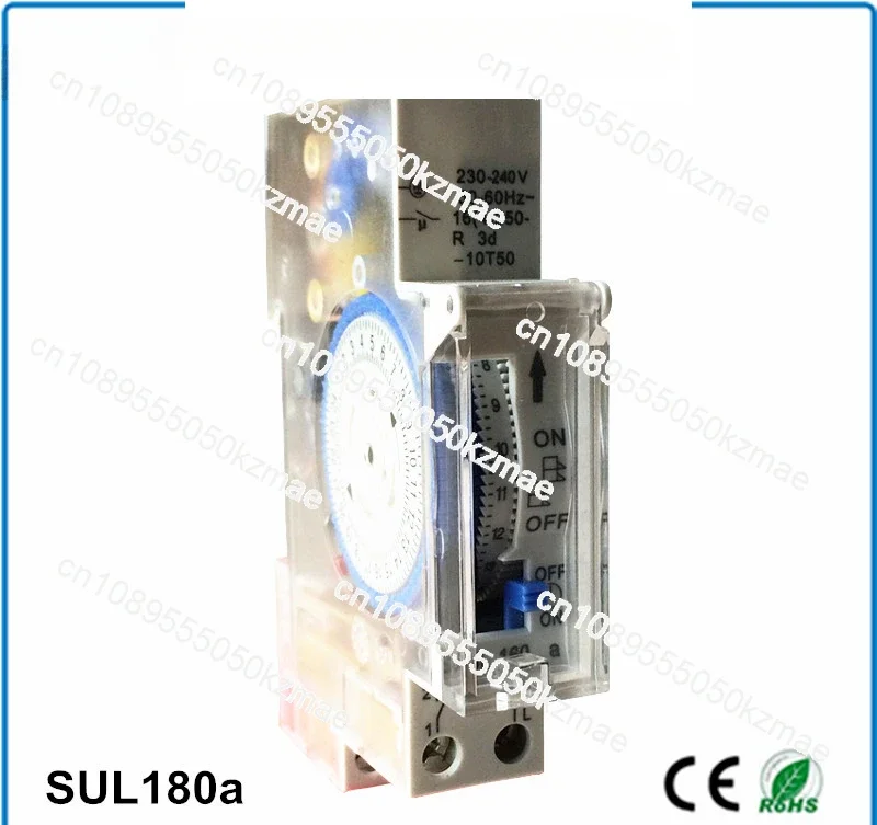 24-Hour Mechanical Timer with Battery DC 12V 24V DC Time Switch SUL180a