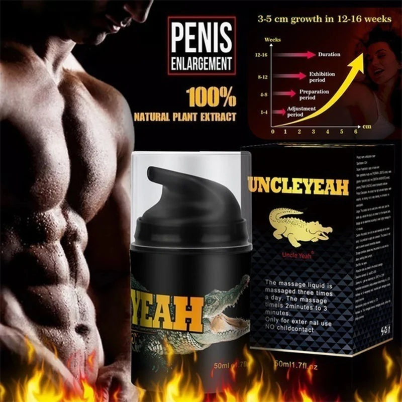 Creme de Alargamento do Pênis para Homens, Óleo de Saúde, Ereção Aumentar Tamanho, Aumentar Mais, Big Dick Gel, Sex Pump Enlarger