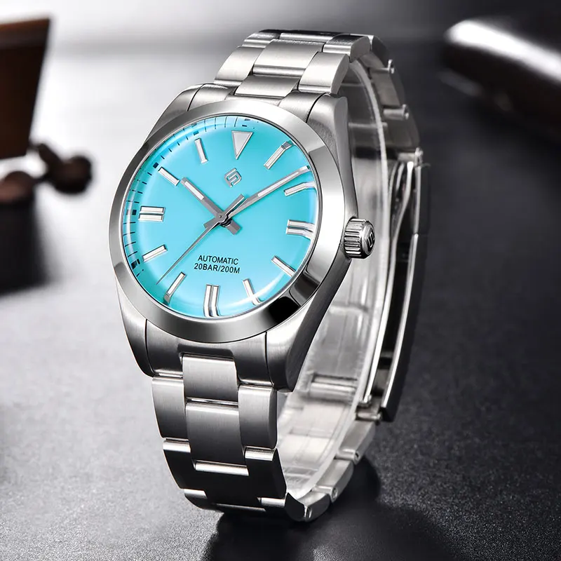 LIGE TERAMI Japan Automatic Movement NH35 Mechanical Man Watches Top Brand Luxury Business Stainless Steel 200M Waterproof Clock