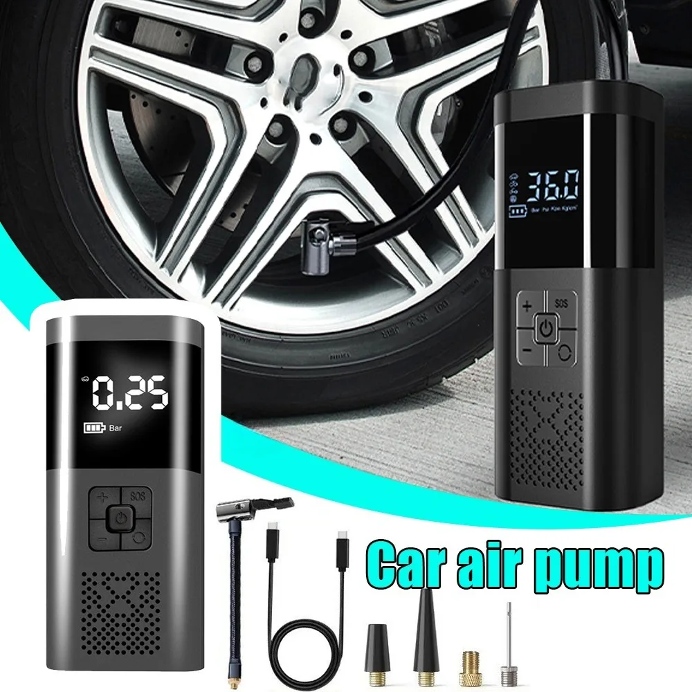 

Wireless Electric Air Compressor Pump Portable Car Tire Inflator Suitable For Cars Bicycles Motorcycles in Emergency Tire Repair