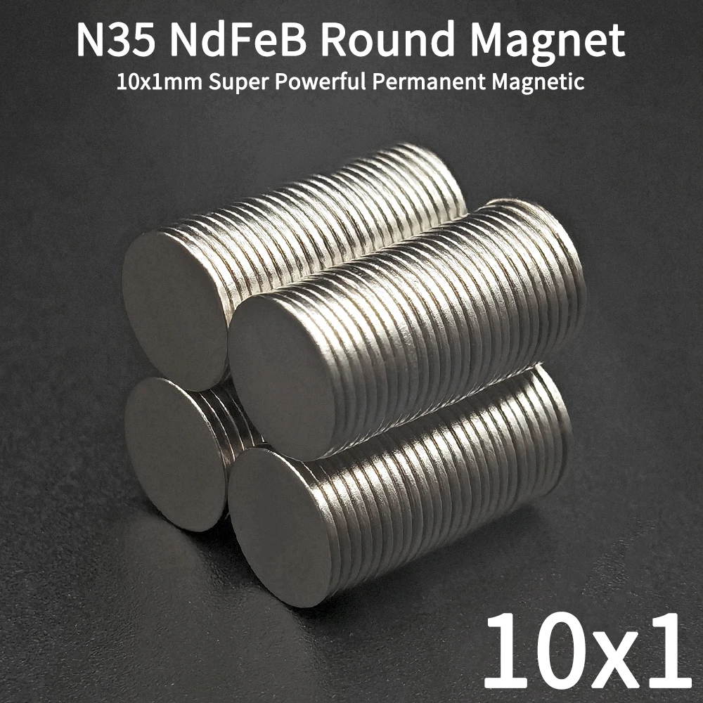 10x1mm Diameter round Magnet Small Super Strong Powerful Magnetic Neodymium for Fridge Board Disk