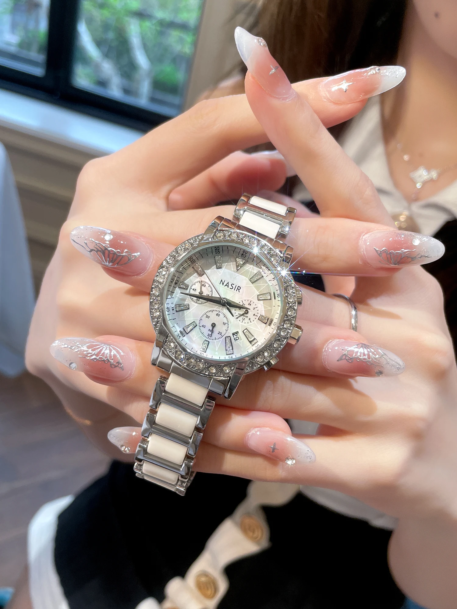 Fashion Light Luxury Niche Watch Ceramic Women's Mechanical Student Mechanical Watch 2025 New Girls' Watch