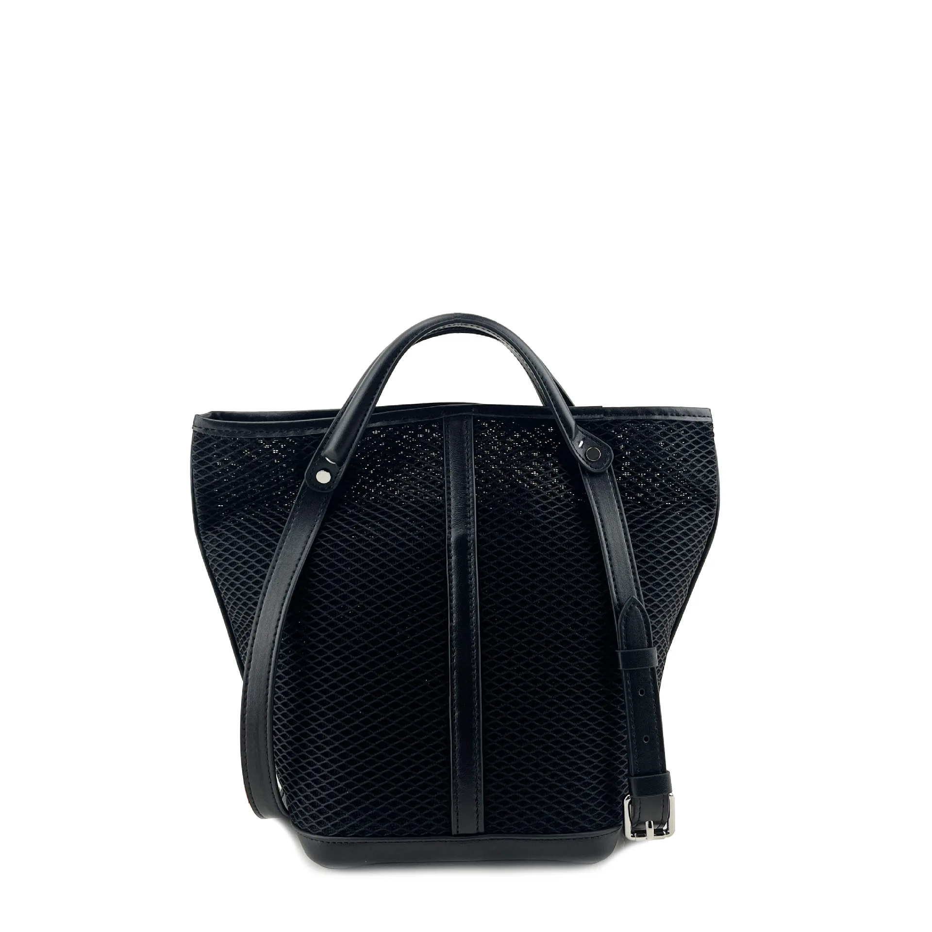 

Leather Mesh Bucket Large Capacity Versatile Women's Handbag Fashionable Single-shoulder Leather Women's Designer Luxury Bag