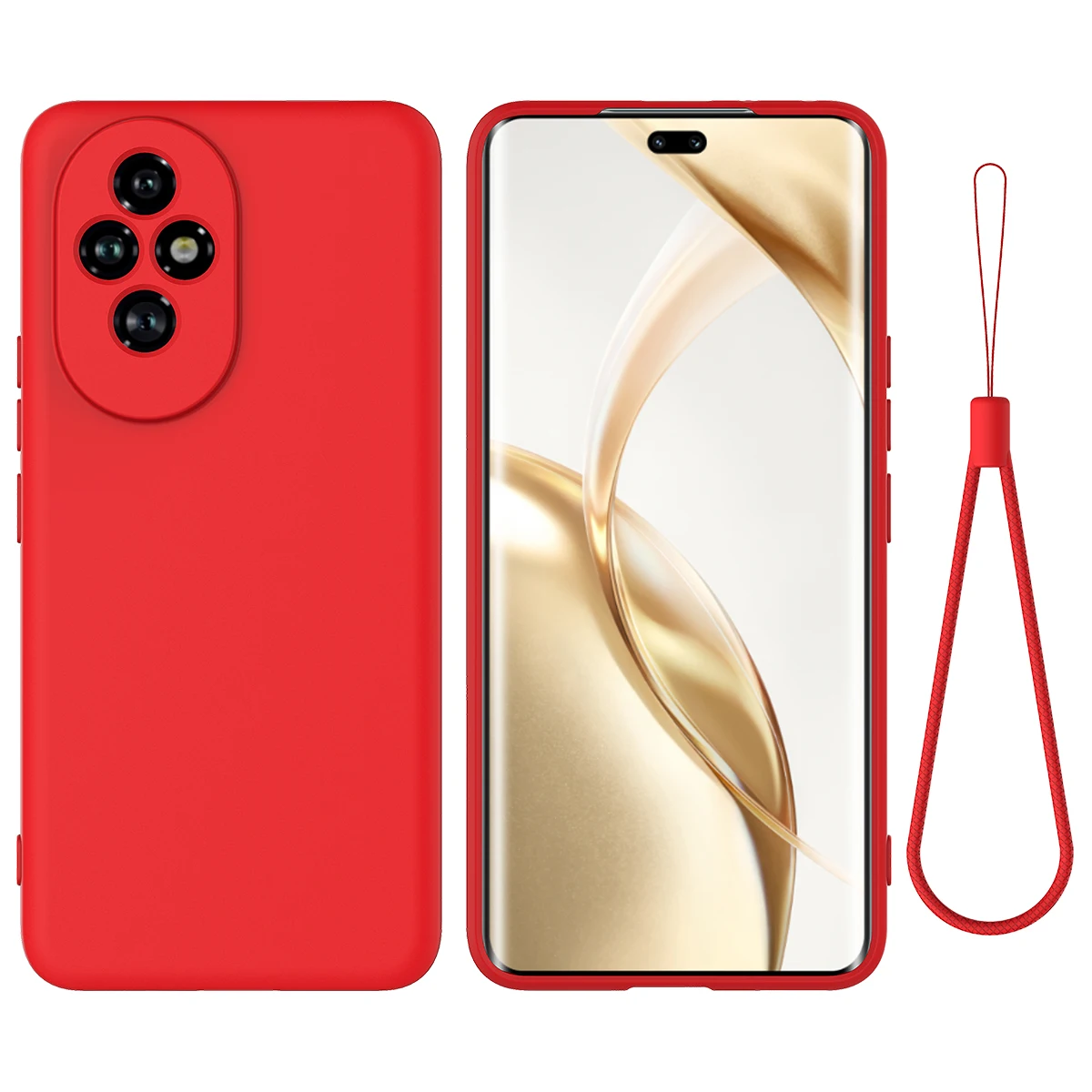 For Honor 200 Pro Case Luxury Silicone TPU Soft Shell Skin-friendly Cover For Honor 200 Pro Shockproof Bumper Funda