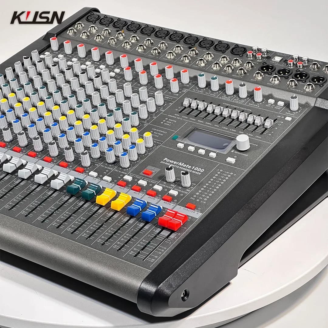 Original LOGO Powermate 1000 10 Channel Professional Mixer CMS 600 PM 1000-3 Power Amplifier Mixing Console