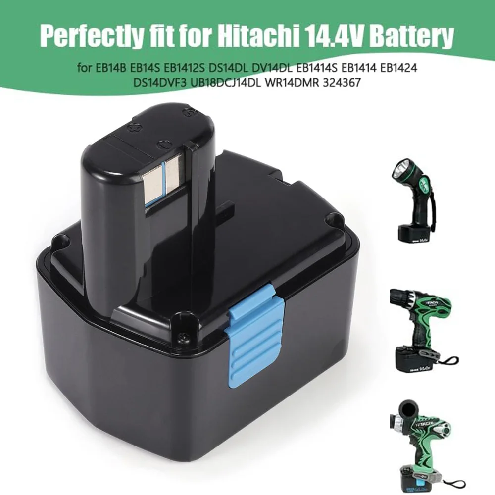 Imagem -05 - Bateria Recarregável para Hitachi Eb1414s Eb14b Eb1412s 324367 Eb14d Ds14dl Dv14dl Cj14dl Ds14dvf3 Ni-cd 14.4v 2000mah