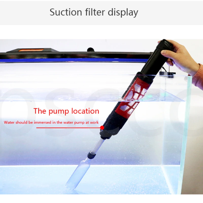 New Fish Tank Aquario Cleaning Tools Electric Gravel Cleaner Filter Siphon Vacuum Water Change Washer Pump Aquarium Accessories