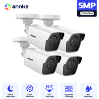 ANNKE 4X Ultra HD 5MP TVI CCTV Camera Outdoor Weatherproof White Security Surveillance System EXIR Night Vision Email Alert Kit