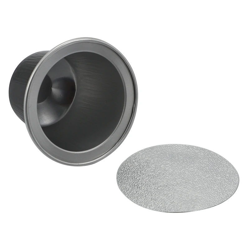 50Sets Refillable Coffee Capsules Cup Disposable Coffee Capsules Packaging Cafe Supplies For Nespresso Black