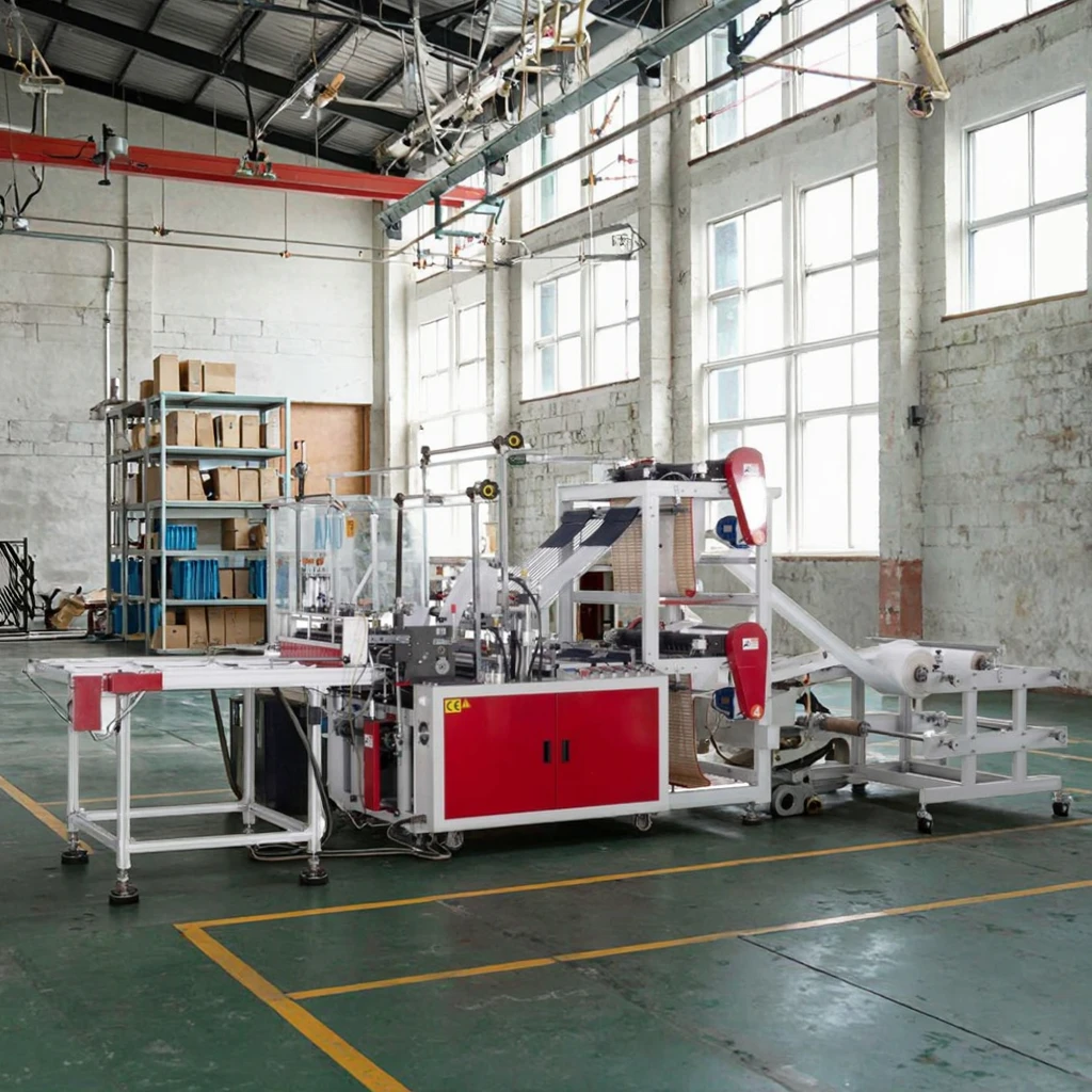 HDPE LDPE High-Speed Poly Plastic Garbage Shopping Bag Making Machine Two Lines PLC & Motor Core Components on Sale