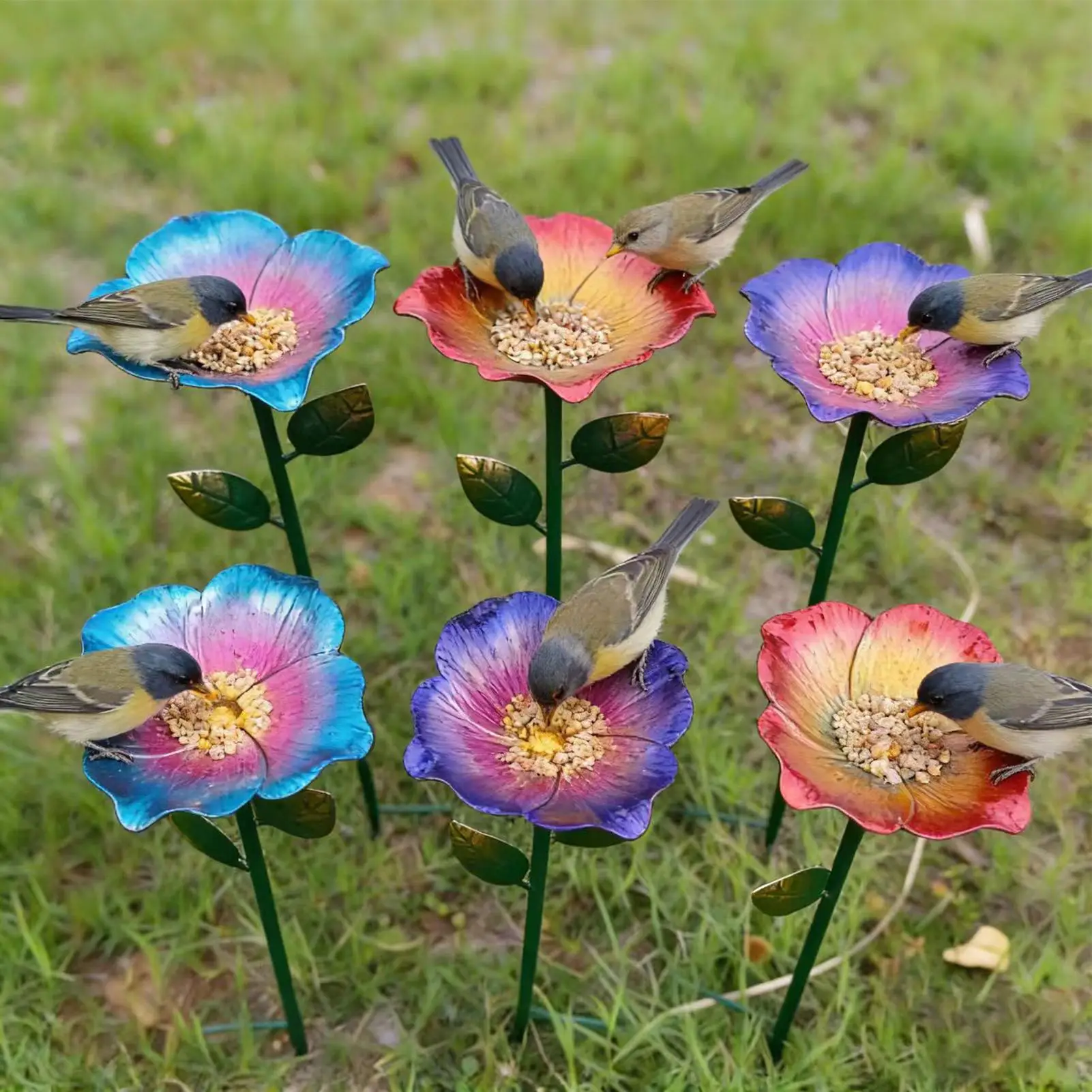 Butterfly Watering Station Butterfly Water Bowl Bath Garden Flower Stake Outside Hummingbird Drinking Station For Outdoor
