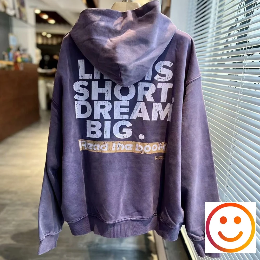 Ready Stock False Perception Reeborn Crack Barrage Slogan Hoodie Sweatshirt Men Women Cotton High Quality Loose Fit Pullovers