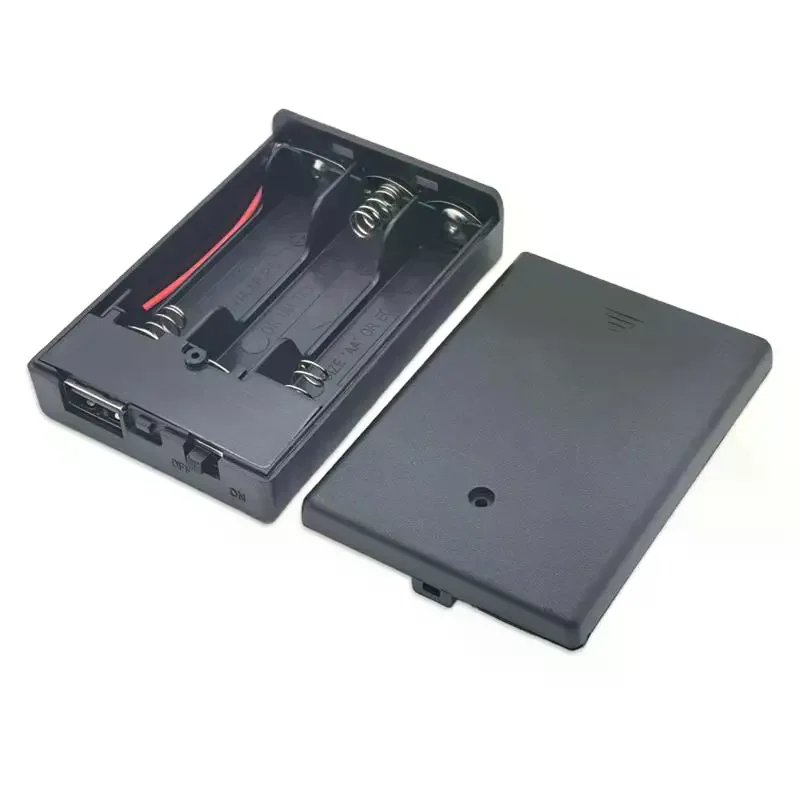 3AA 4.5V Battery Box with Switch AA Battery Case Holder with Line Or USB/Line