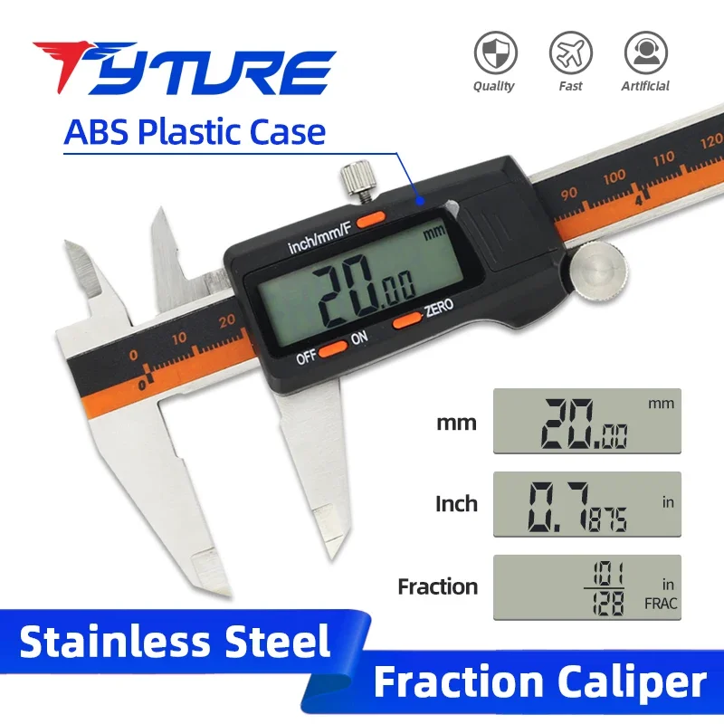 Fraction Metal Caliper Digital Pachymeter Vernier Calipers Measuring Tools Professional And Digital Pachymeter Electronic Ruler