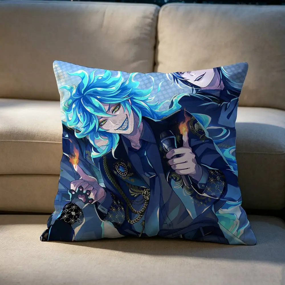 Twisted wonderland game  Double-sided printed pillow cover Solid color minimalist pillowcase, fits all bedroom styles