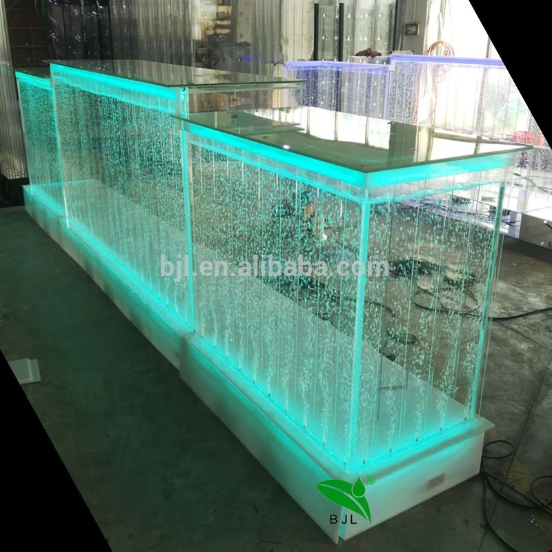 Custom. luminous led bar furniture water bubble panel nightclub LED light bar counters