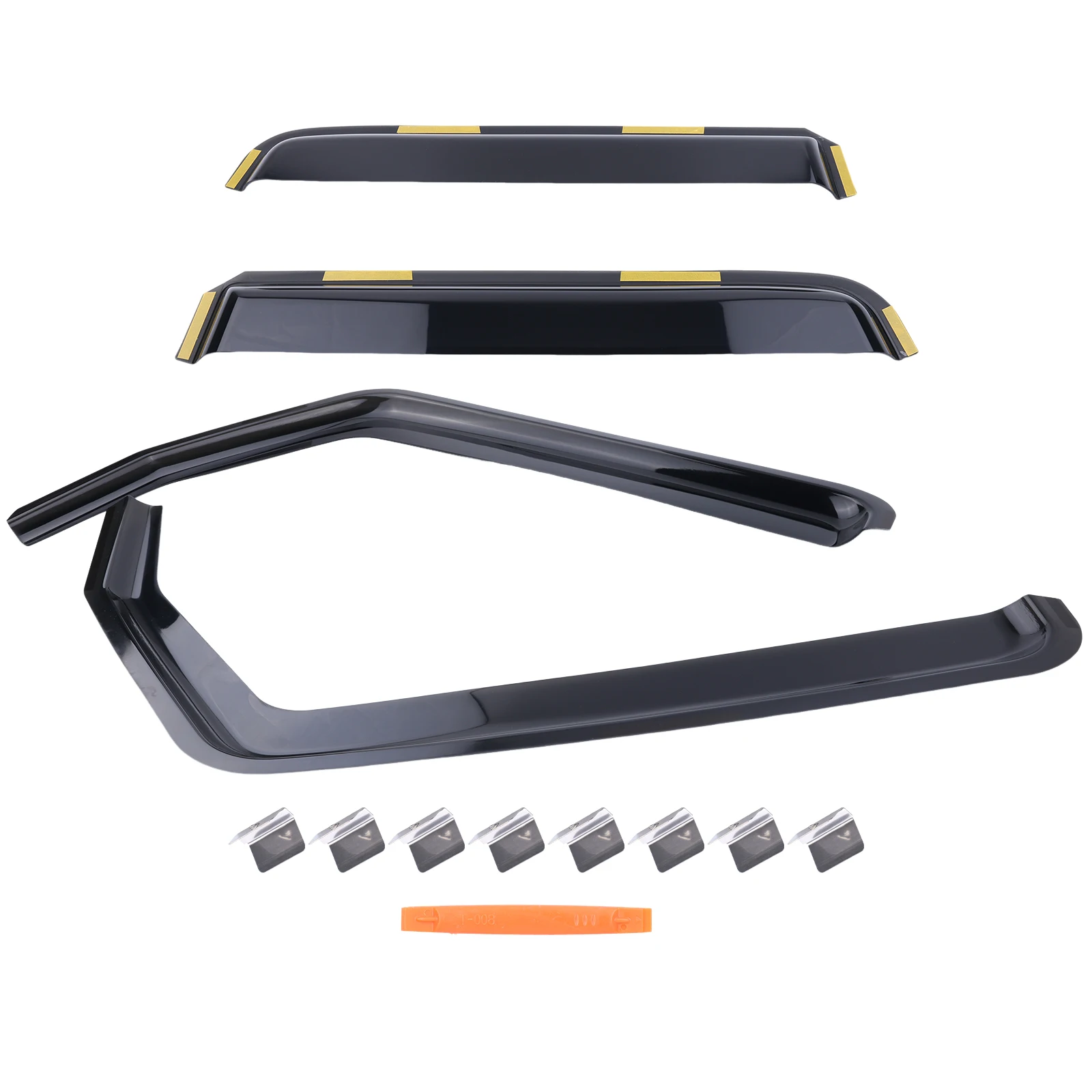 

Комплект из 4 дефлекторов окон (ветровиков) для защиты от дождя и солнца для Jeep Wrangler 2007-2018