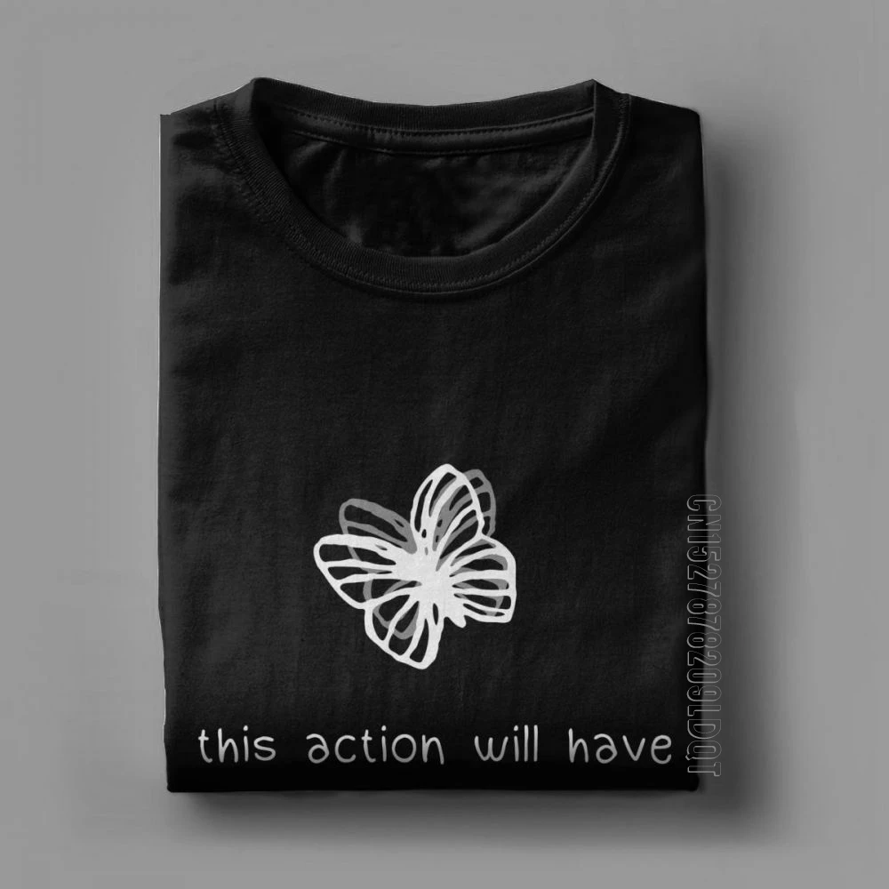 Men Life Is Strange Actions And Consequences T Shirt Butterfly Max Game Cotton Clothing Male Tshirt Basic Tees Printing T-Shirt