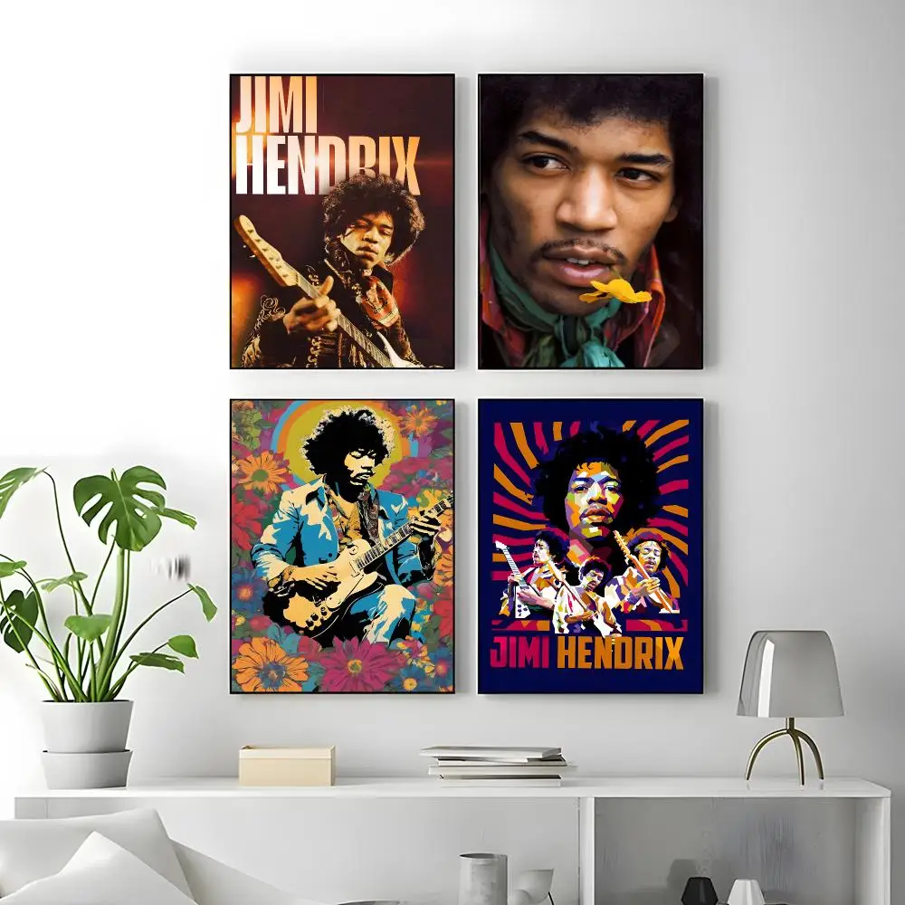 Singer Jimi Hendrix Poster Poster High Quality Wall Art for Home Office Bedroom Living Room Perfect