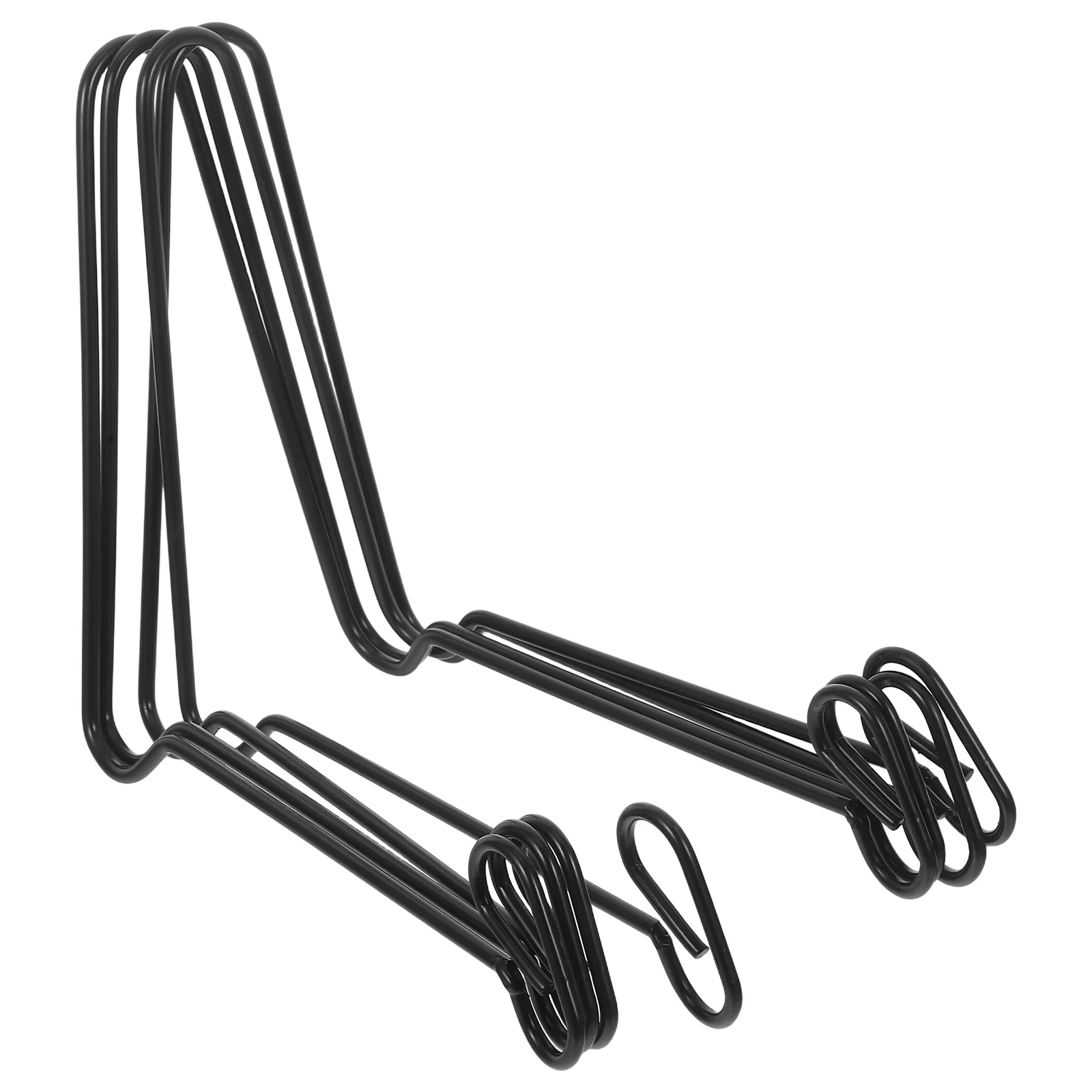 

4Pcs Iron Plate Stand Tabletop Easel for Ceramic Plates Wire Display Rack Decorative Dish Holder Photo Frames Albums Art Display