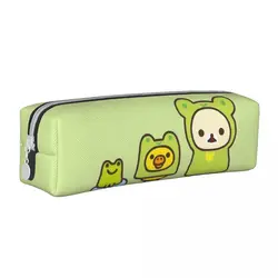 Frog Rilakkuma And Friends astuccio portapenne divertente astuccio per matite cosmetico per ufficio di grandi dimensioni per bambini