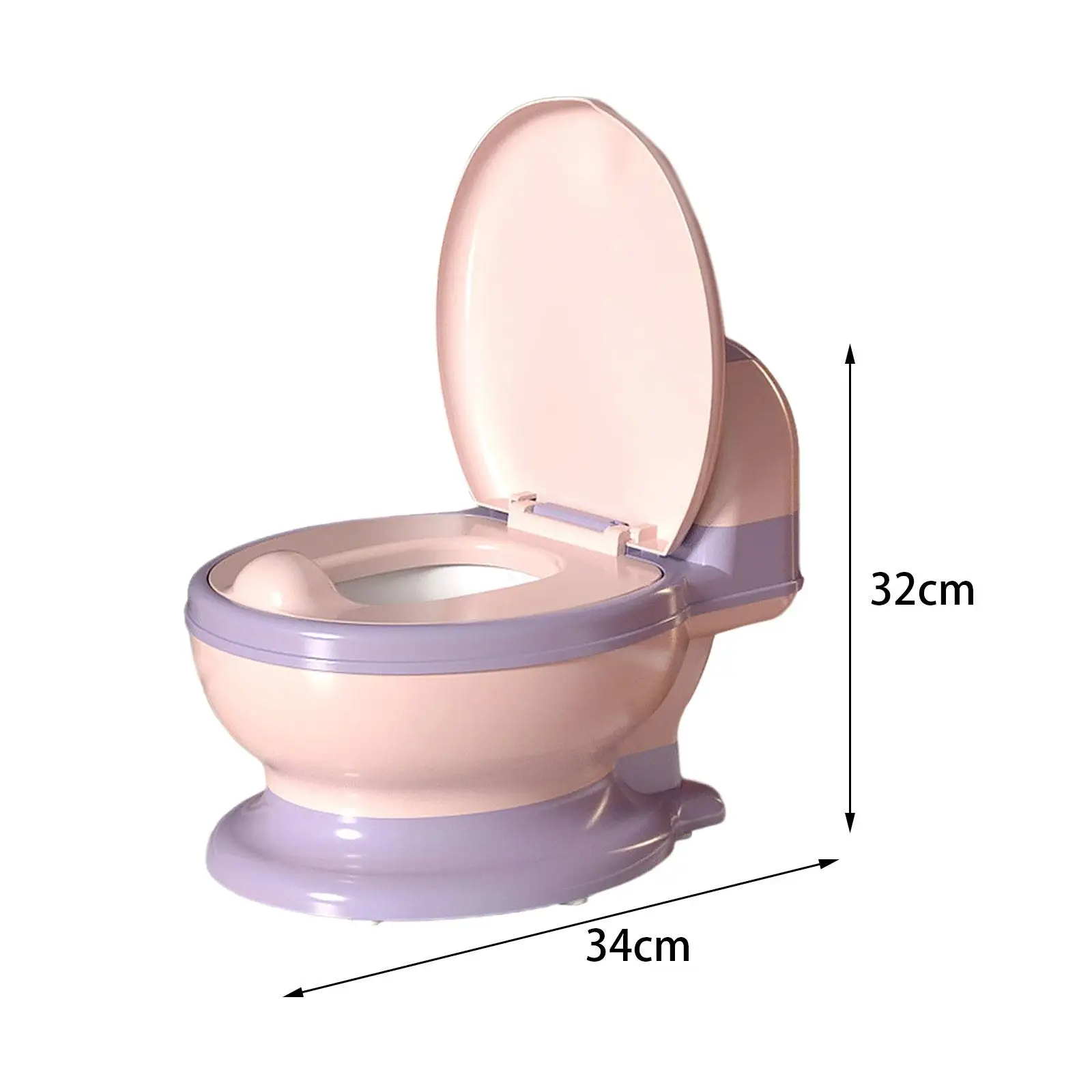 Kids Potty Training Toilet with Removable Inner Pot and Raised Front Edges for Boys Girls Comfortable Wide for seat Baby Toilet