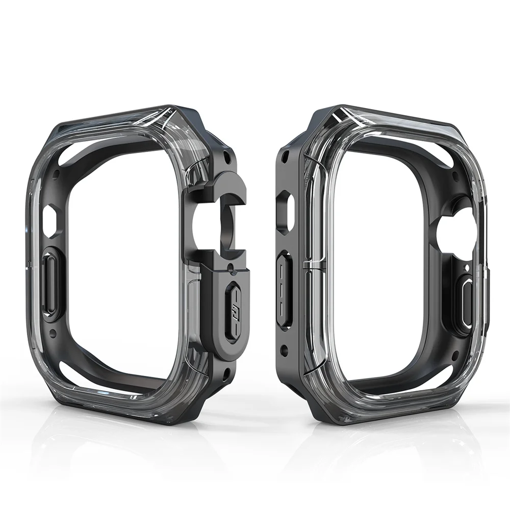 Case For Apple Watch band Ultra2 1 49mm PC Coverage Bezel for Iwatch Series 9 8 7 SE 6 5 4 Shell Frame Protector Bumper Cover image 3
