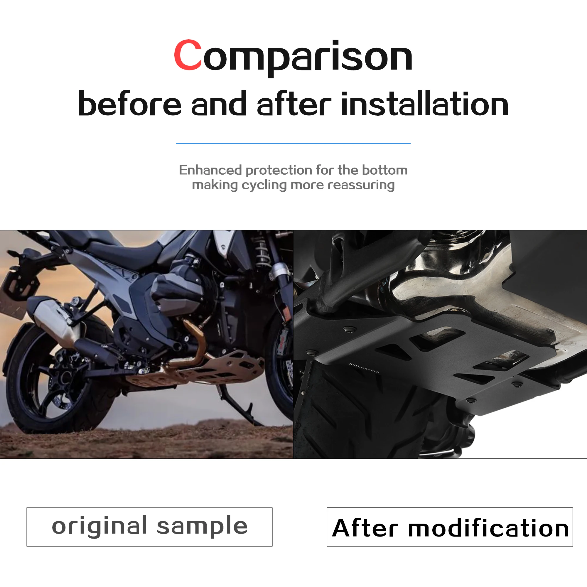 For BMW R1300GS Center Stand Protection Skid Plate R1300 GS R 1300GS GS1300 2023 2024 Motorcycle Engine Guard Extension