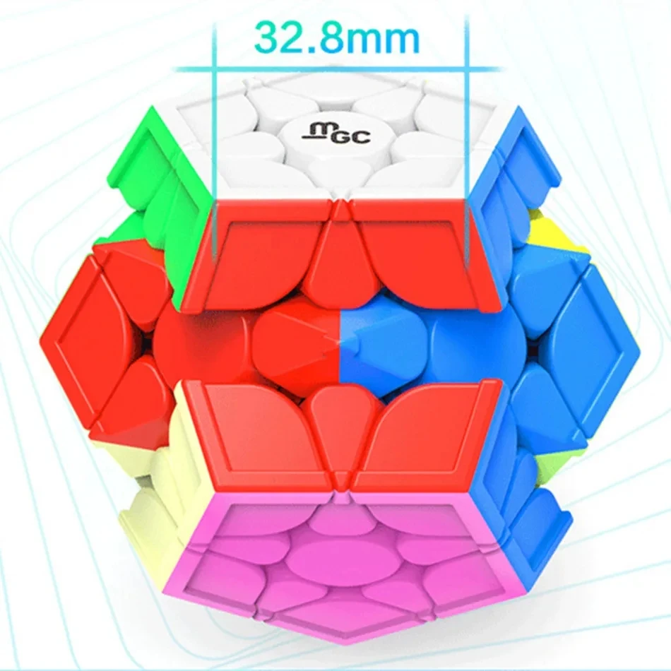 Yongjun YJ MGC Megaminxeds Cube magique magnétique 12 côtés 3 couches Cube magique éducatif jouets Puzzle Cube de vitesse Fidget jouets